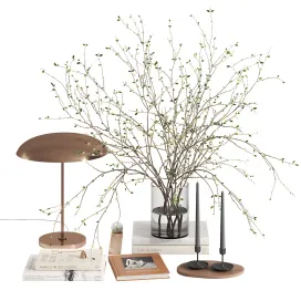 Decorative with solstice ore table lamp